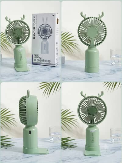 Rechargeable mini fan with box,looking like new