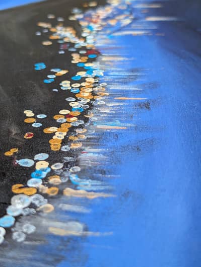 where the night whisper and light dance on water