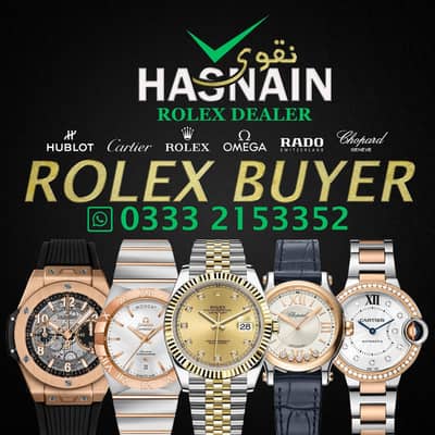 Rolex Buyer - Cartier Omega Hublot Chopard Breitling Tag Heuer Rado LV