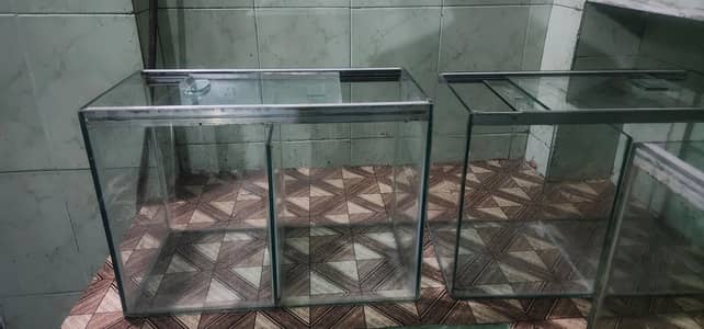 4 Glass Aquariums / Glass Tanks – Good Condition – Urgent Sale
