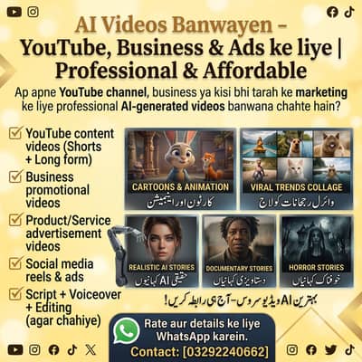 AI Videos Banwayen – YouTube, Business & Ads ke liye