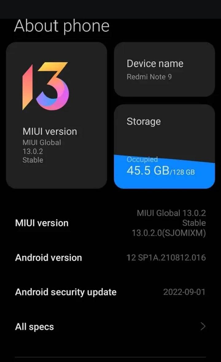 Ridmi note 9 2