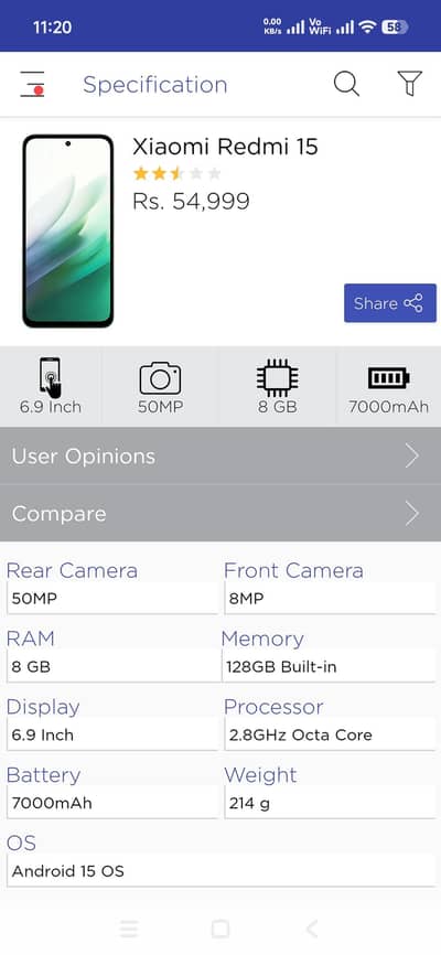 Xiaomi Redmi 15