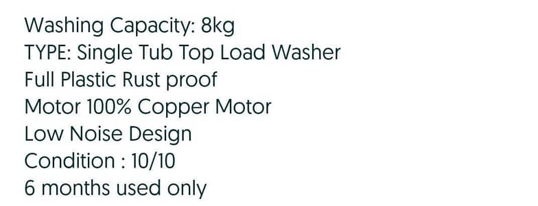 washing machine for sale