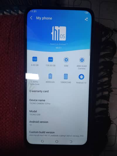 Tecno CAMON 15 Pro