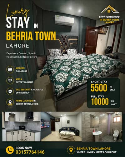 Premium Apartment in Bahria Town | WiFi AC Security Parking