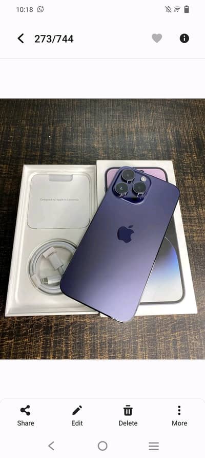 Apple iPhone 14 Pro Max Official PTA approved for sale need money