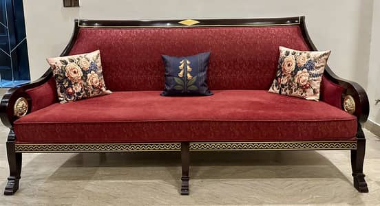 Sofa set 3+3 seater shesham wood