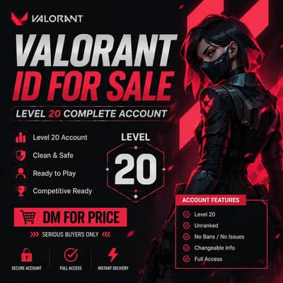 Valorant I'd 20 level