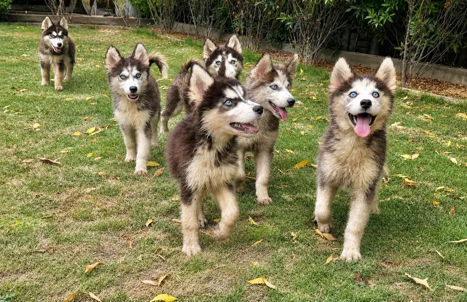 Pure Siberian husky puppies — photo 3