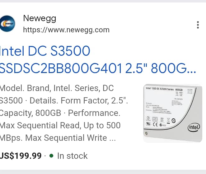 SSD 800GB 0