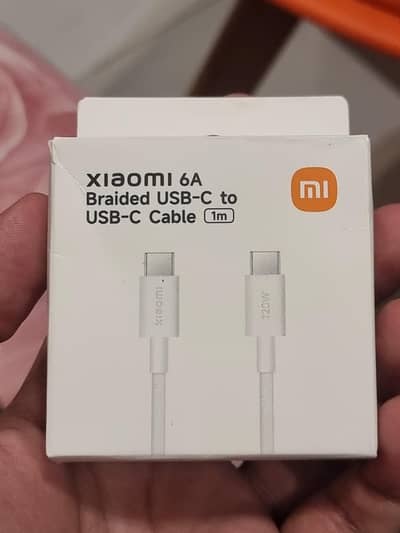 Original Xiaomi 6A Type-C to Type-C 120W Cable (Unused)