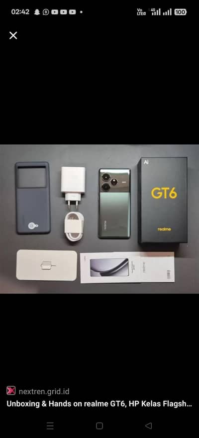 realme GT6 16/512 full box