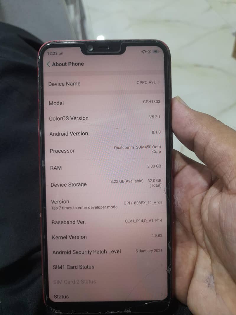 OPPO A3s 4