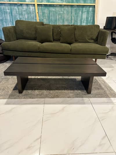 Modern Dark Wood Coffee Table