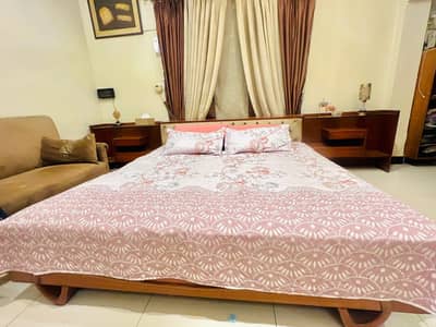 bed with dressing table for sale