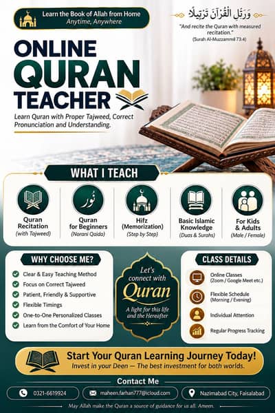 Online quran teacher