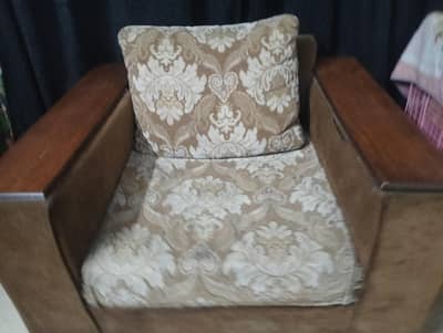 Woodensofaset 6 seater heavy duty