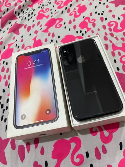 Apple iPhone X 256 GB storage full box