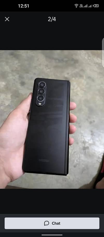 Samsung Mobile Z Fold 3 official pta approved penal normal issue hai