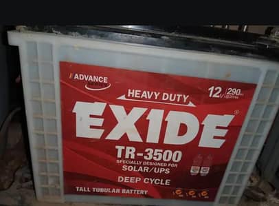 TALL TUBULAR EXIDE TR-3500 UPS & SOLAR BATTERIES