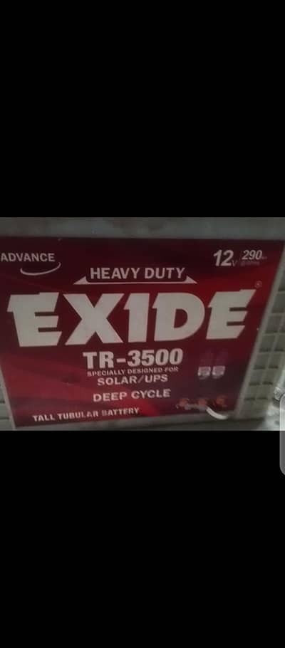 TALL TUBULAR EXIDE TR-3500 UPS & SOLAR BATTERIES