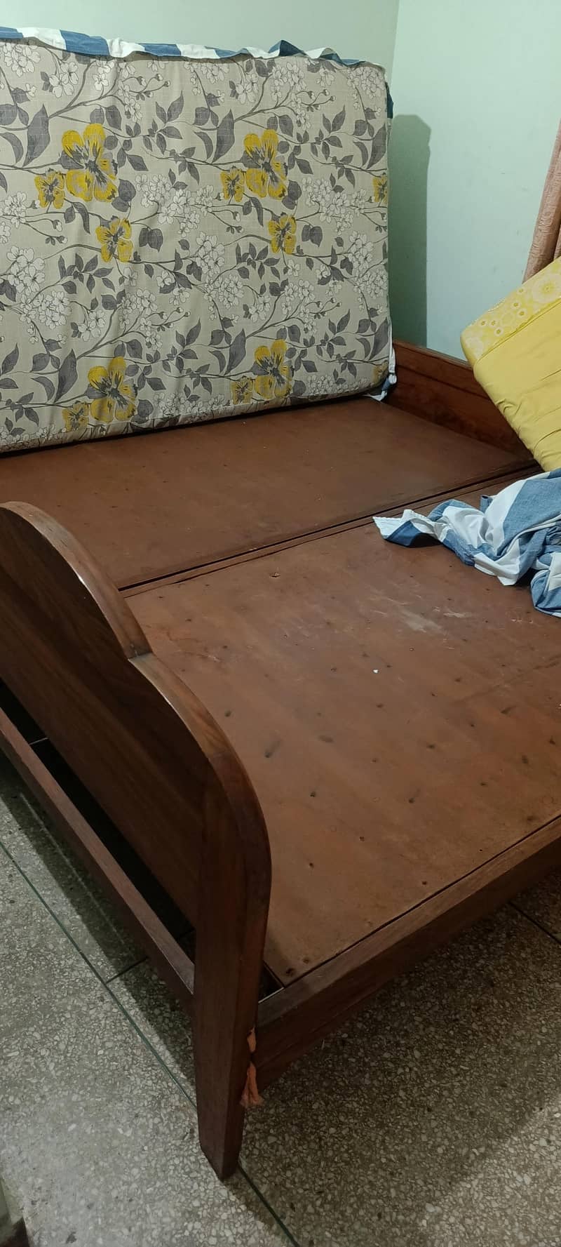 Two single bed shesham 2