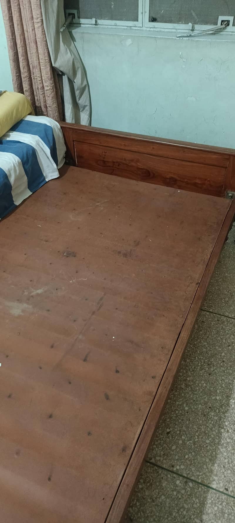 Two single bed shesham 5