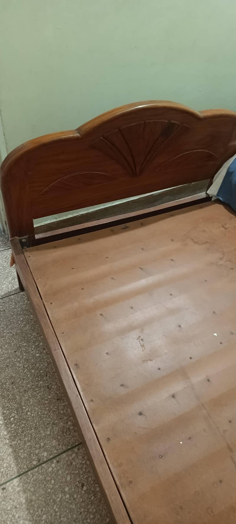Two single bed shesham 6