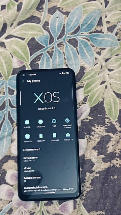 Infinix Note 7 6/128 gaming version pta approved