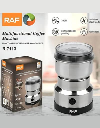 Electric Stainless Steel Coffee & Masala Grinder Machine Multipurpose