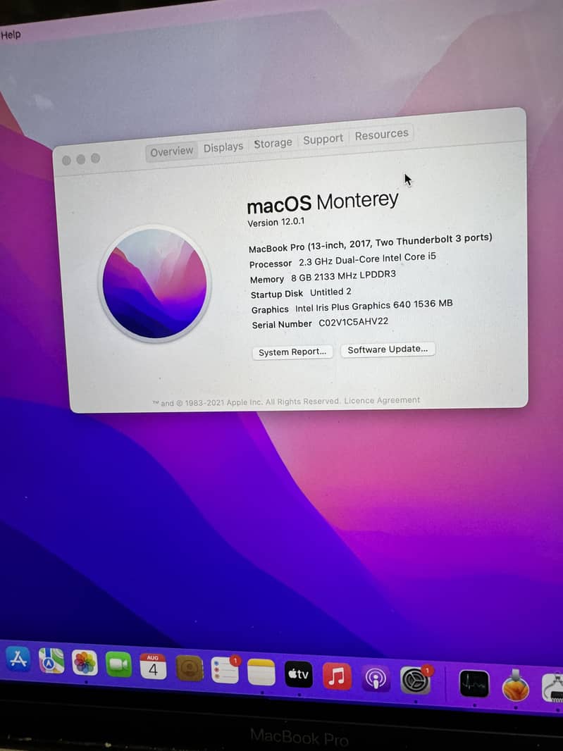 MacBook pro 2017 0