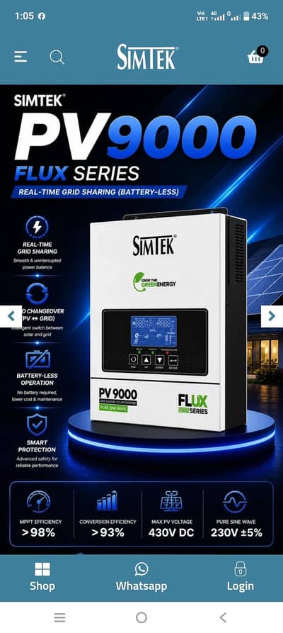 off grid solar inverter original simtek