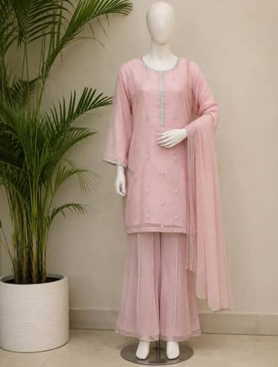 tea pink 3 piece suit