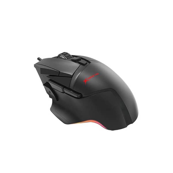 Xtrike Me GM-502 RGB Wired Gaming Mouse 12800 DPI Optical Sensor 8 Programmable Buttons USB Gaming Mouse for PC Laptop Black