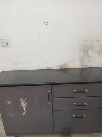 Black Marble Wooden Cabinet / Tabel