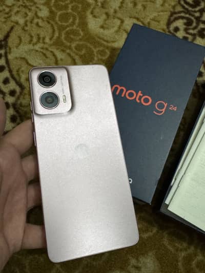 Motorolla G24 pta approved with box and charger