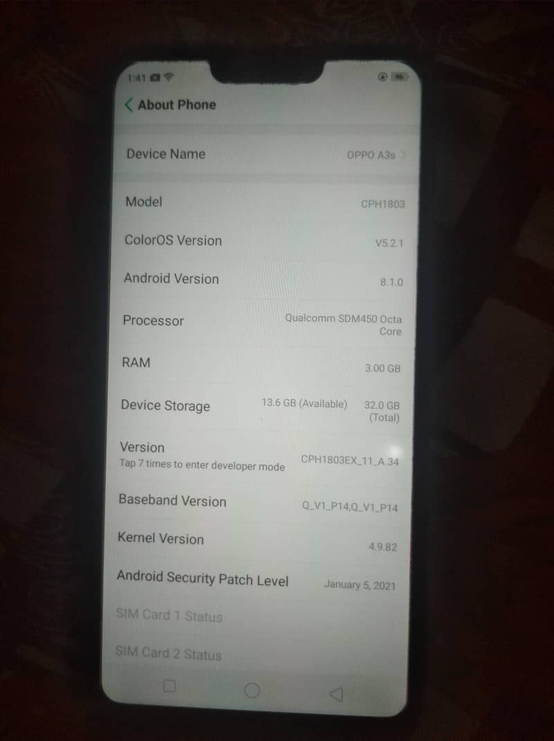 OPPO A3s 2