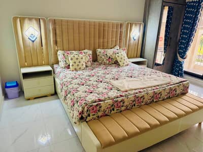 Flat for rent 1bed ROM full furnished apartments safe and scour 100%coupe allow