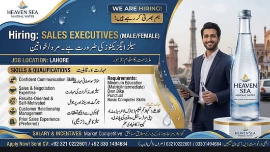 Saleman required on commission base