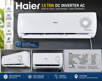 Haier 1.5 Ton DC Inverter AC (Heat & Cool) – Excellent Condition – 202