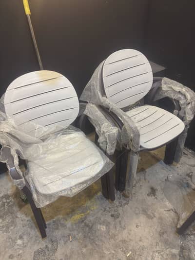 8 chairs with 1 table