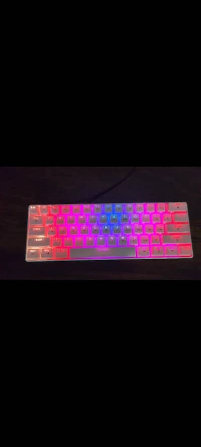 60% Mechanical Keyboard (Red Switches) - Complete Box