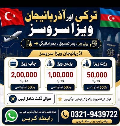 ترکی/آذربائیجان کے لیے ڈرائیور گارڈز  باورچی بیوٹیشن ویٹریس نرس