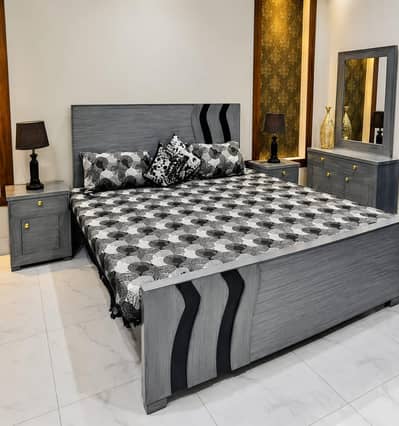 Bed Set, Wooden Bed, Single Bed, Double Bed, King Size Bed, Side Tabl