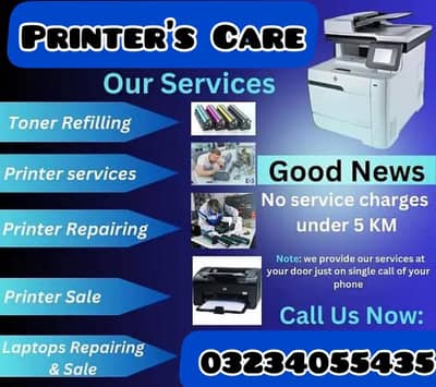 hp Laserjet printers Toner Refilling & Repairing