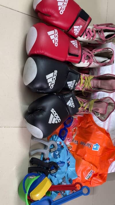 boxing gloves and many other things