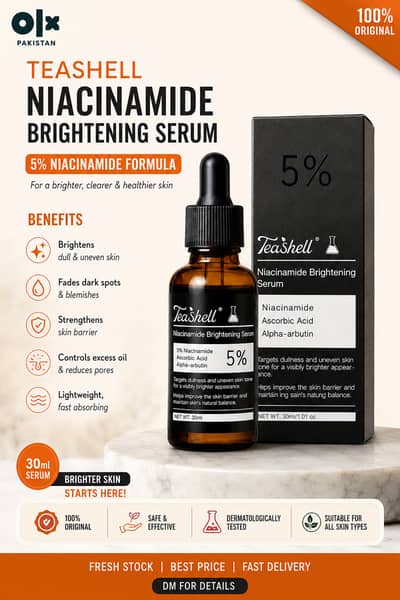 TeaShell 5% Niacinamide Brightening Serum 30ml | Original Face Serum
