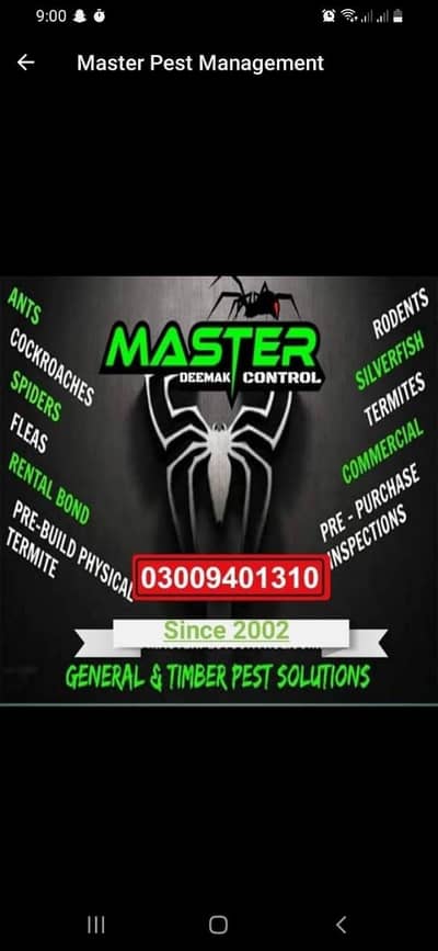 Deemak control/pest control/dengue spary/fumigation