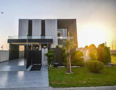 Architectural Masterpiece | Ultra Modern | 1-Kanal SEMI Furnished Designer House with Full Basement-CINEMA and ROOF TOP Garden - Owner Built
